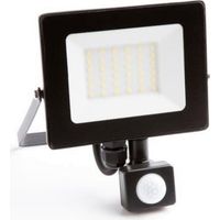 ecolight Proyector LED PIR 20W Negro Luminoso Exterior
