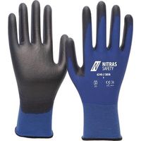 Guantes Nitras Skin azul / negro Talla 10 - 6240-10