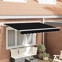 Vidaxl – Toile de rechange pour store banne 3,5x2,5 m – Polyester enduit PU – Protection solaire durable – Installation facile avec fourreaux pré-cousus