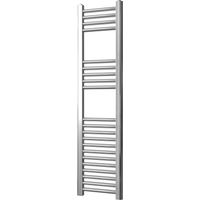Greened House 300mm wide x 1200mm high Chrome Flat Central Heating Towel Rail Designer Straight Towel radiator
