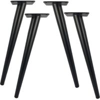 Set mit 4 Tischbeinen aus Metall, 20 cm lang, für moderne Möbel, Kommoden, Schränke, Schreibtische und Hocker Ersatz-Möbelbeine Tragkraft: 800 kg