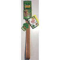 Beige Leather Dog Collar - Size M 40-55cm - QR code - Friskies Purina