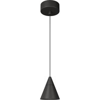 Lampada a Sospensione Zoe Surface Beneito & Faure 7W 38° 3000K Nero Opaco - Design Conico LED CRI90 UGR19 per Illuminazione Interni