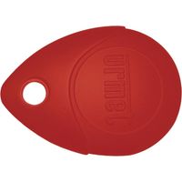 Urmet France – Badge de proximité 13,56 MHz rouge – Compatible avec systèmes Urmet – Idéal pour accès sécurisé – Utilisation professionnelle