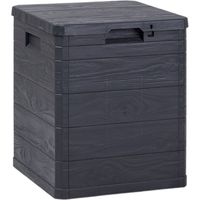 Baule contenitore multiuso da esterno antracite lucchettabile 90 Lt TOOMAX
