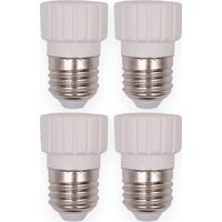 4PCS E27 vers GU10 Convertisseur de Douille Adaptateur de Douille de Base de Lampe pour Ampoules LED