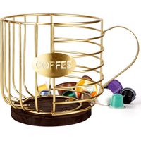 LYERCW - Panier à capsules de café, porte-capsules de café, rangement pour capsules de café, panier de rangement, pour ranger les capsules de café et