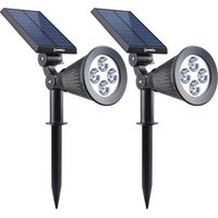 Set Mit 2 Solarstrahlern SPIKY 200lm