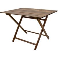 Tisch Lux pic nic verschließbar 100 x 60 cm aus dunklem Nussbaumholz platzsparend
