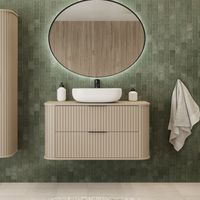 Elegance Glamour Style 2 Drawer Bathroom Vanity Cabinet 120cm - Cashmere