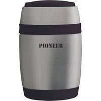 Pioneer 380ml Food Flask with Spoon Stainless Steel