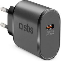 SBS TETR1CPD25 cargador de dispositivo móvil Smartphone, Tableta Negro Corriente alterna Interior