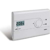 Thermostat mural Perry Slim Blanc