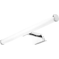Lampada A Led Universale A Cilindro Per Specchio In Abs Cromato Da 5w 30cm