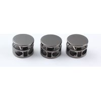 10 Stück Federkordelstopper, Kordelstopper – Metall-Knebel-Kordelclip – Robuster Kordelclip, robuster Federknebelverschluss für Zelte und Sportbekleidung