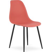 Sedia WAT vermiglio / gambe nere x 1