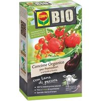 Engrais organique pour tomates – 750g – Nutrition prolongée avec laine de mouton – COMPO BIO – Idéal pour les jardins domestiques