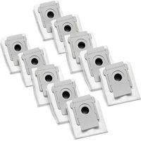 Lot de 10 Sacs jetables Sacs À Poussière de Aspirateur Compatible avec iRobot Roomba i7 i7+ Plus, i3 i3+ Plus, s9 s9+ Plus, E5 E6 E7,sacs à poussière pour tous les modèles Clean Base