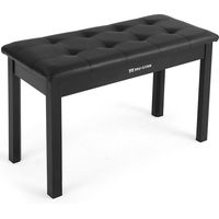 MUSTAR Piano Stool,74cm Large Seat Wooden Piano Benches With Storage Compartment,Soft Faux Leather Padded Seat, Dressing Table Stool,Vanity Stool