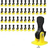 100pcs joint de tuile autonivelant kit de nivellement de tuile, système de nivellement de tuile, pour la construction, mur