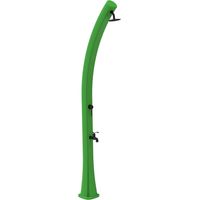 MPC Green HD Polyethylen SolarHeizungsdusche mit 25LiterTank und schwarzen Armaturen Modell Rio 226 cm hoch runder Duschkopf mit 10 cm Durchmesser ideal für den Außenbereich