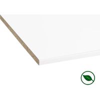 Forestea – Plan de travail stratifié CPL blanc 2600 x 800 x 28 mm – FSC MIXTE 70% – Épaisseur 28 mm pour cuisine moderne – Livraison au pied de l'immeuble