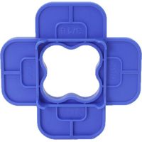 Tapis de pont bleu, 9,89,82,15 cm, 1 pièce, planche en bois, anneau d'isolation en plastique, kit d'outils d'espacement pour tapis de pont.