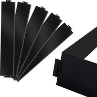 TolleTour Bordure de pelouse Délimitation de chemin Bordure de jardin Clôture Bordure de tonte Noir 100x18cm 50m