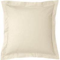 Taie d'oreiller percale de coton peigné "Julian" toutes dimensions Coton Pur - Julian Ivoire - - Julian Ivoire - Taie d'oreiller 65 x 65 cm finition points bourdon