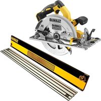 Dewalt DCS572N 18v XR Brushless 184mm Circular Saw Plunge Base+ 1.5m Guide Rail