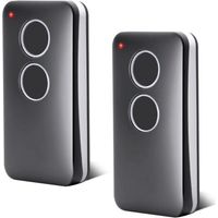 Lot de 2 Telecommandes pour Porte de Garage - 433,92 MHz - 2 Canaux - Compatible avec V2 PHOX 2, V2 PHOX4, V2 TRC4,V2 TSC4, V2 Phoenix 2, V2 Phoenix 4, Rolling Code
