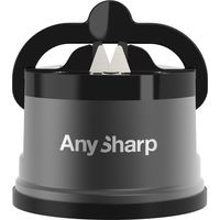 AnySharp Pro Affilacoltelli (Metal) con Ventosa, Canna Di Fucile