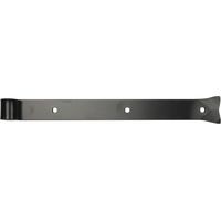 Langbänder einseitig gerollt, ohne Kegel, 400x45x8mm, inkl. Schraubenset,schwarz