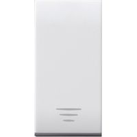 Bouton poussoir Domus S44 AVE 10A couleur RAL 9010 1P Éclairable Finition brillante 1M