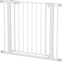 Türschutzgitter Treppengitter Hundegitter Verstellbar 75-96cm Auto-Close