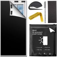 Rideaux occultants Portables, Rideaux découpés sur Mesure, Tissu Oxford 420D entièrement occultant, Protection Solaire, adaptés à la Chambre, à la Cuisine, au loft, à la Voiture