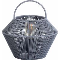 Shaoran Tischleuchte, grau, 24 x 24 x 25 cm, 7 h, SevenOn Deco