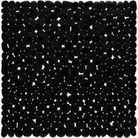 BUNTHAUS 54x54cm Tapis de salle de bain antidérapant en galets carrés, tapis de salle de bain en pierre, tapis de salle de bain, salle de douche, tapis de bain