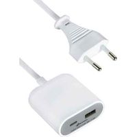 ADATTATORE 'GUMMY LINE' 1 Usb + 1 Usb type 'C' - ELECTRALINE
