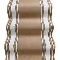 Tapis d'escalier Coureur d'entrée Revêtement de Marche Antidérapant Style Classique Beige - 67x120 cm