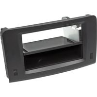 Kit Facade autoradio 2Din compatible avec Mercedes Classe M W164 05-11 Avec vide poche Noir