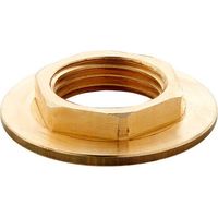 Ecolands – Contre écrou laiton à grand plateau 1" – Filetage 1" (26x34) – Ø extérieur 49mm – Norme A.C.S. NF EN 12164