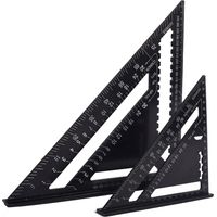 Longziming – Équerre de menuisier 18cm et 30cm – Aluminium résistant à la corrosion – Angles 45° et 90° – Traçage précis et coupes nettes