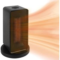 Mini-Energiespar-Heizlüfter, leiser Elektro-Heizlüfter, 1200 Watt Keramik-Heizelement, 70°-Drehung, 3 Betriebsmodi, für Büro oder Wohnzimmer, Energieklasse C