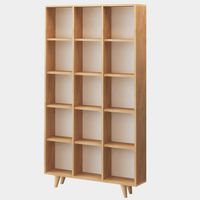 Bibliothèque en bois "Zipa" 100 x 25 x 184 cm - Chêne