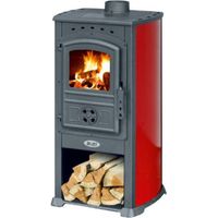 Stufa a legna BLIST ZAR con piano cottura e porta in ghisa + oblò con vetro 9 Kw