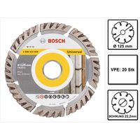Bosch Standard per disco diamantato universale 125 x 22,23 mm 20 pezzi ( 20x 2608615060 ) per calcestruzzo, acciaio-calcestruzzo, mattoni, calce e arenaria