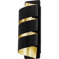 Applique Moderna Elizondo Acciaio Nero 1 Luce E14