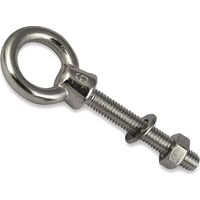 Aiperq Ringschraube mit metrischem Gewinde Edelstahl A4 V4A Edelstahl M10x100 (1 Stück)