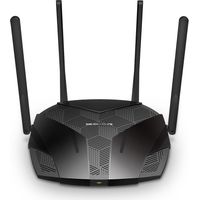 Mercusys Router WiFi 6 Dual-Band AX1800 MR70X 802.11ax 1201+574 Mbit/s 10/100/1000 Mbit/s 3 porte Ethernet LAN (RJ-45) Supporto Mesh No MU-MiMO Sì No banda larga mobile Tipo di antenna